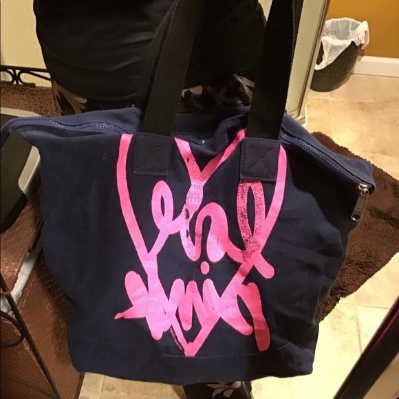 PINK By Victoria Secret Slouchy Canvas Shoulder Bag - Picture 10 of 10